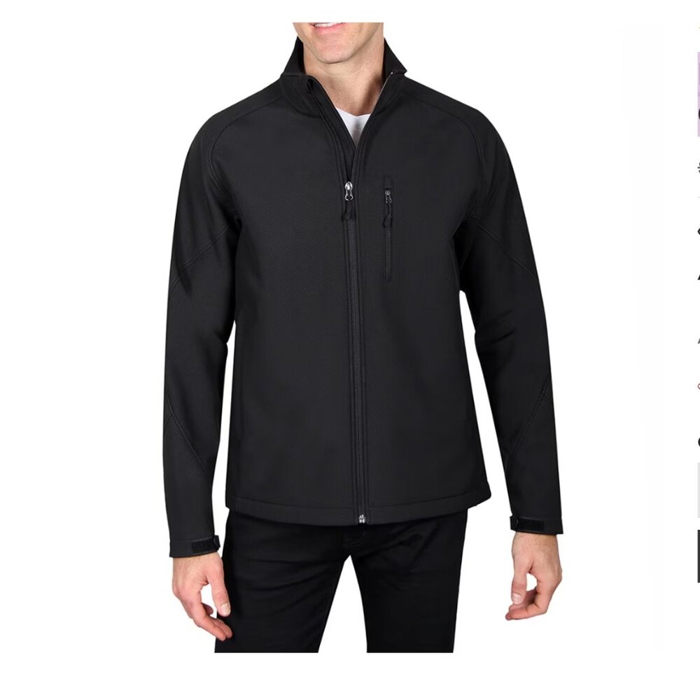 KIRKLAND | Signature Mixed Media Jacket Black - Size XL